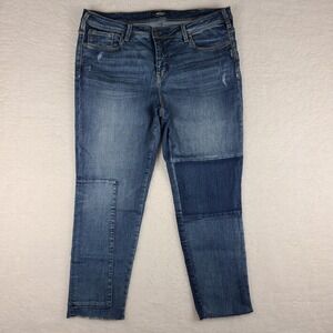 Silver Jeans Womens 18x27‎ Blue Izzy Ankle Slim Dark Wash Denim